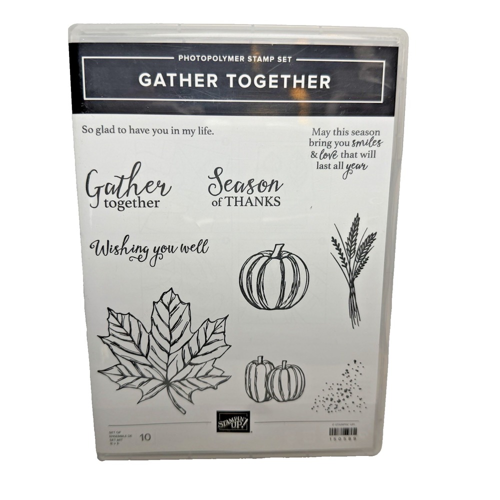 Stampin Up Gather Together Stamp Set Photopolymer 150589 Fall Pumpkin NEW